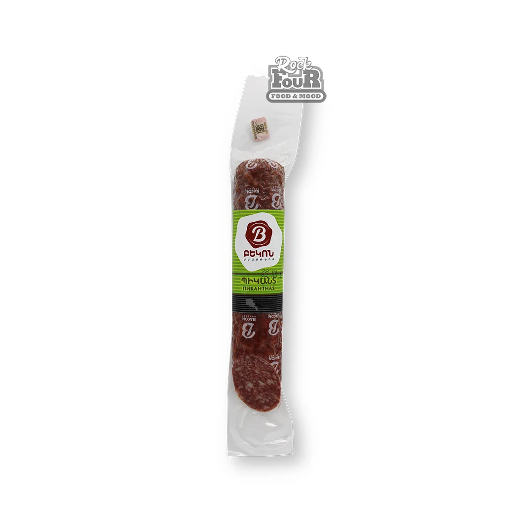 Raw smoked sausage "Bacon Spicy" 192g